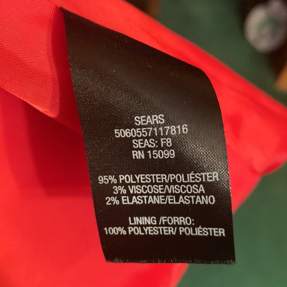 NWOT Sears red simply styled button up jacket size Medium - Picture 8 of 8